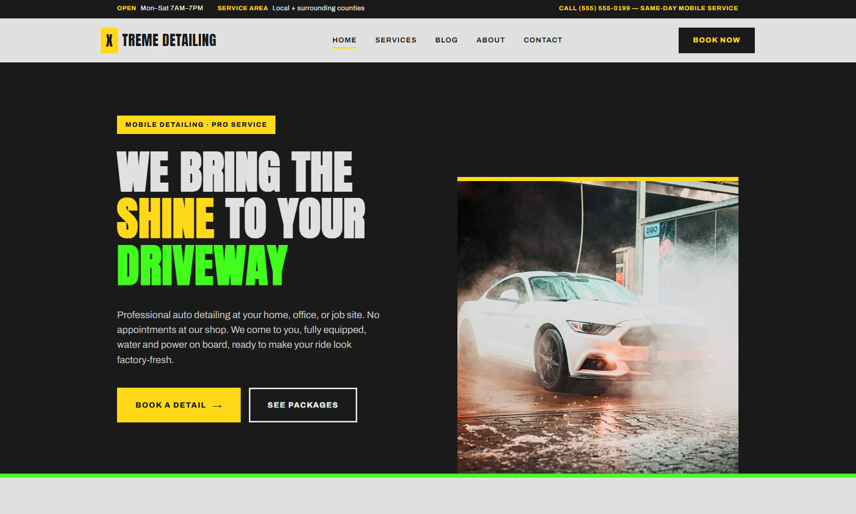X-Treme Auto Detailing Template